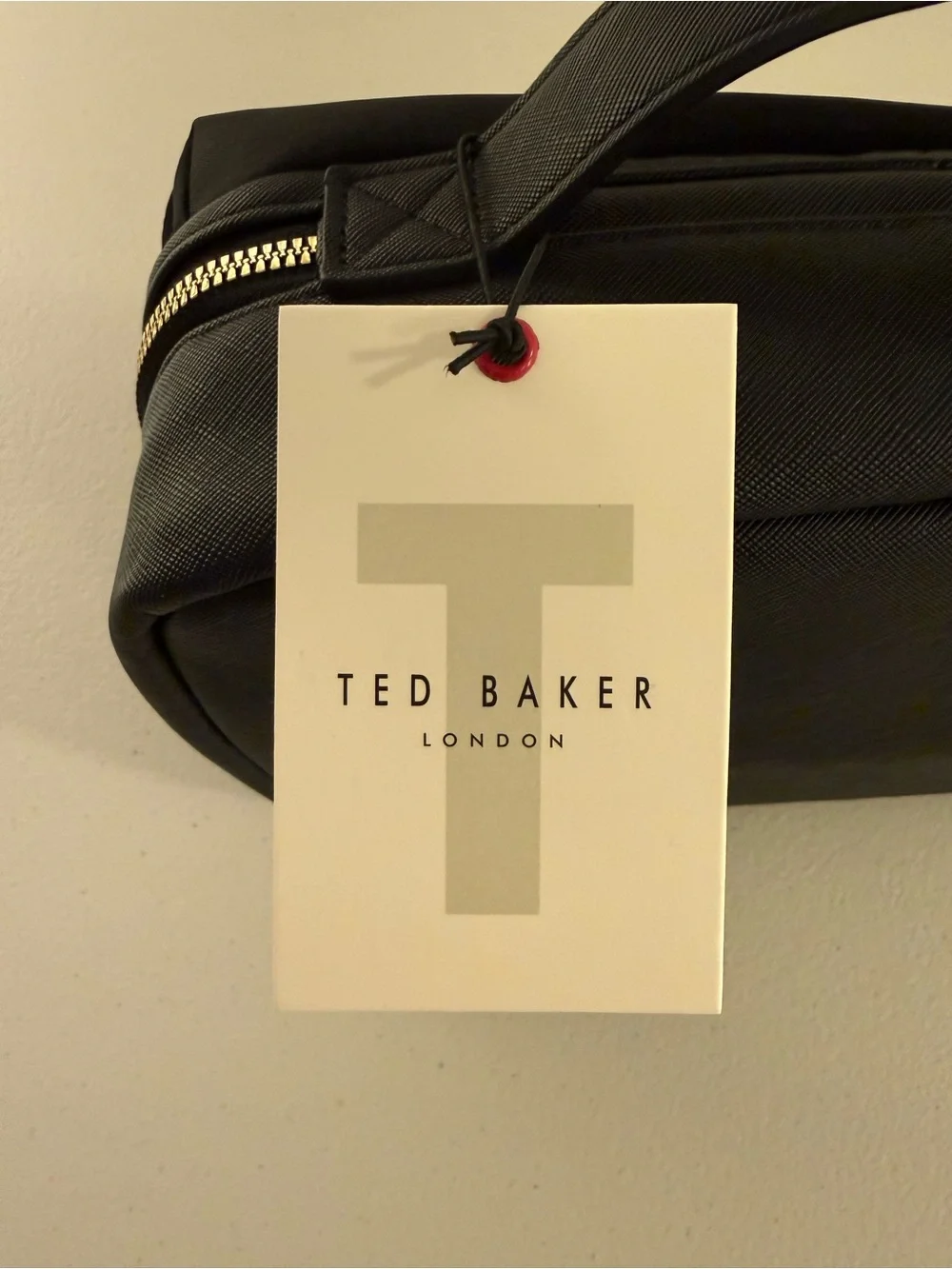 Ted Baker London Black Puffy Toiletry/Cosmetic Bag - *NWT*